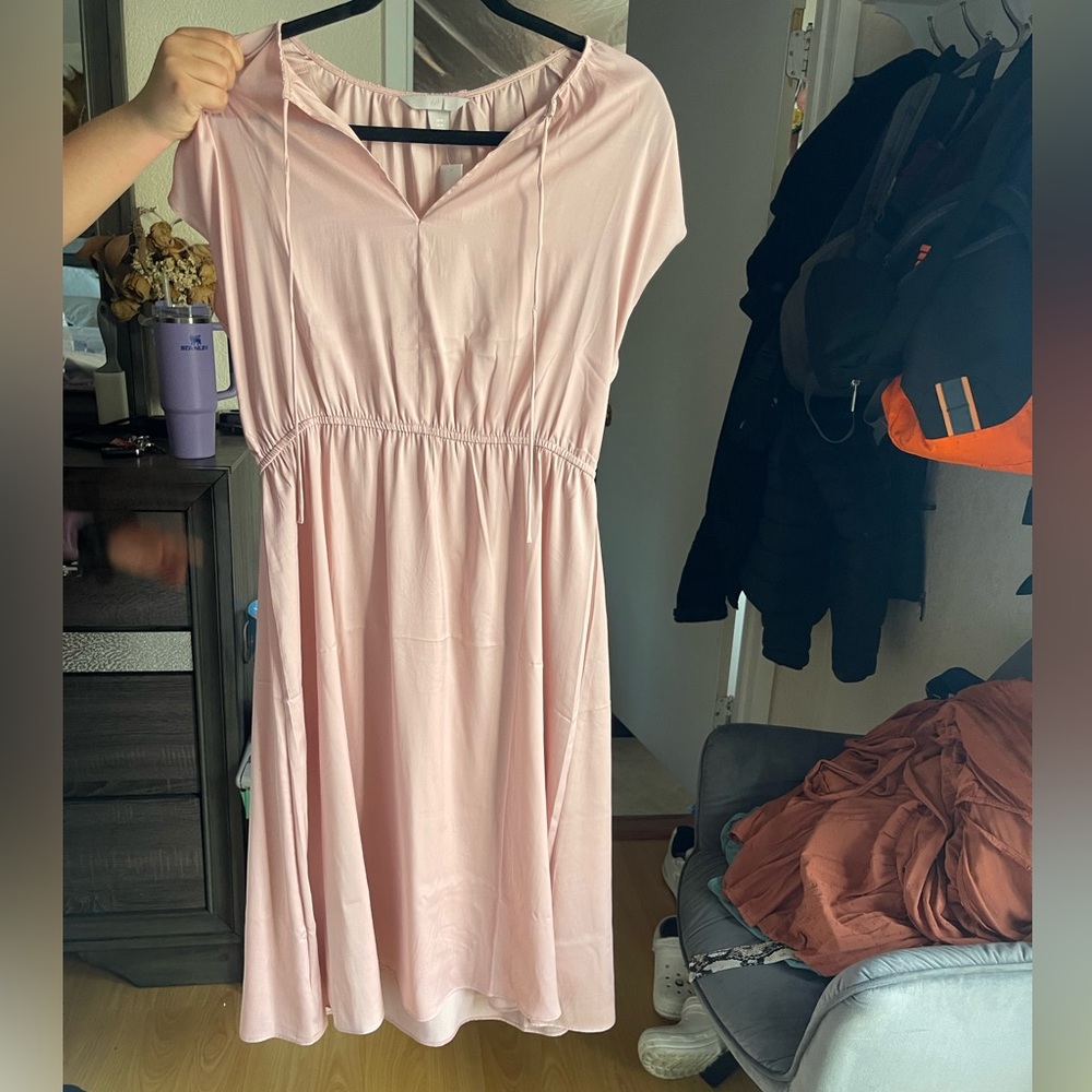 Simple elegant pink dress